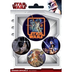 Star Wars - Pack 4 Badges -...