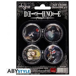 Death Note - Pack 4 Badges...