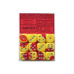 12 x D6 - Gemini Red-Yellow...